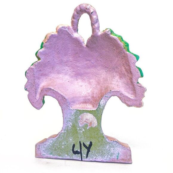 Antique Hubley French Flower Basket Cast Iron Doorstop - Picture 3 of 7